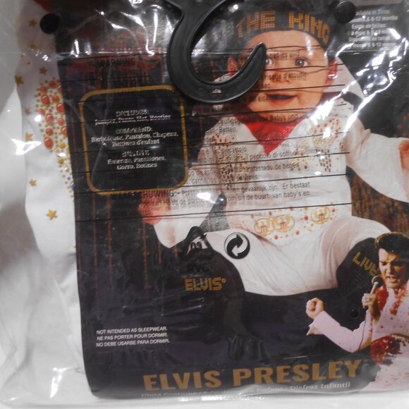 NEW RUBIES HALLOWEEN COSTUME ELVIS PRESLEY SZ 0-6 MONTHS ONESIE PANTS BOOTIES CA - Picture 6 of 9